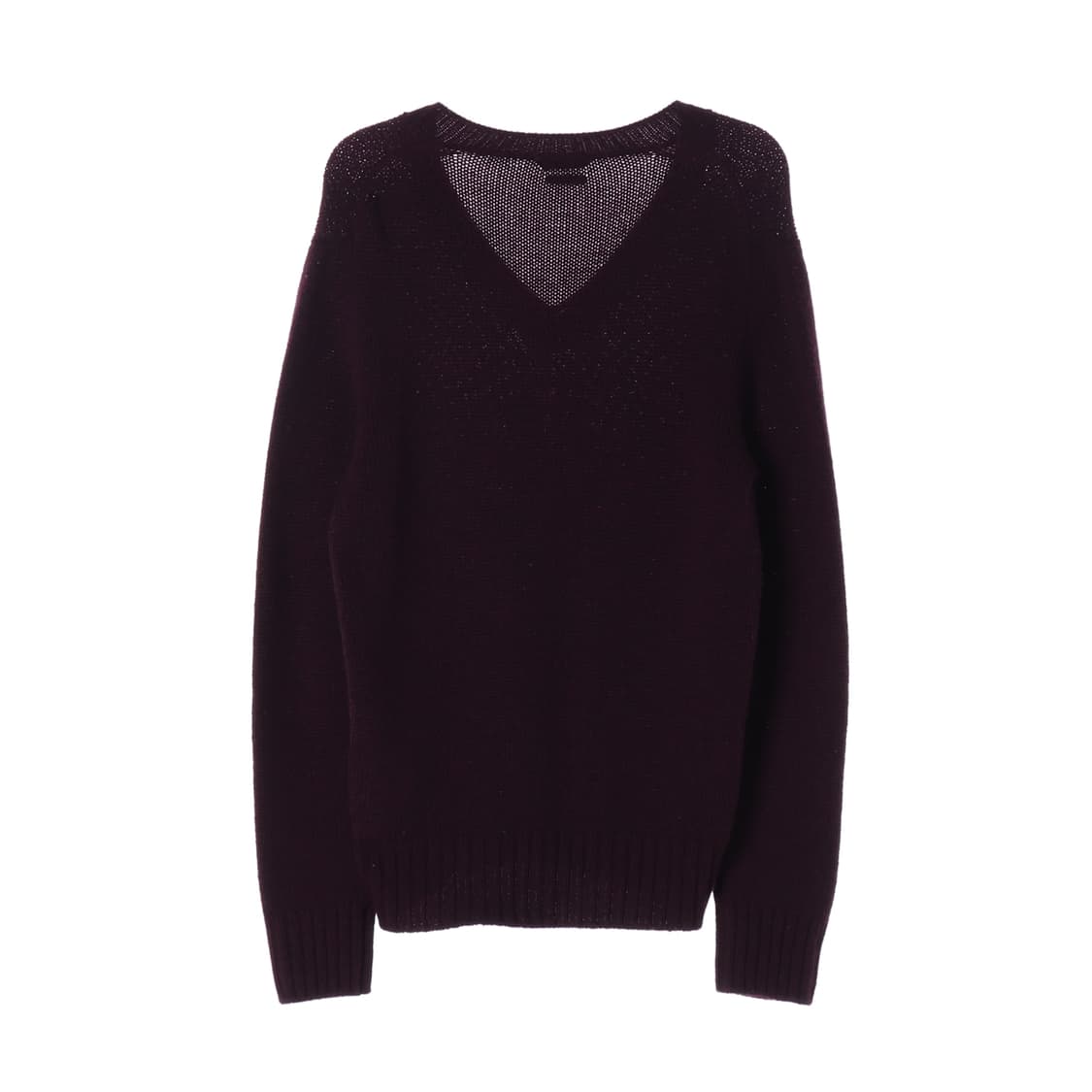 톰포드 100% 캐시미어 버건디 브이넥 루즈핏 니트 스웨터 L
 상품이미지2