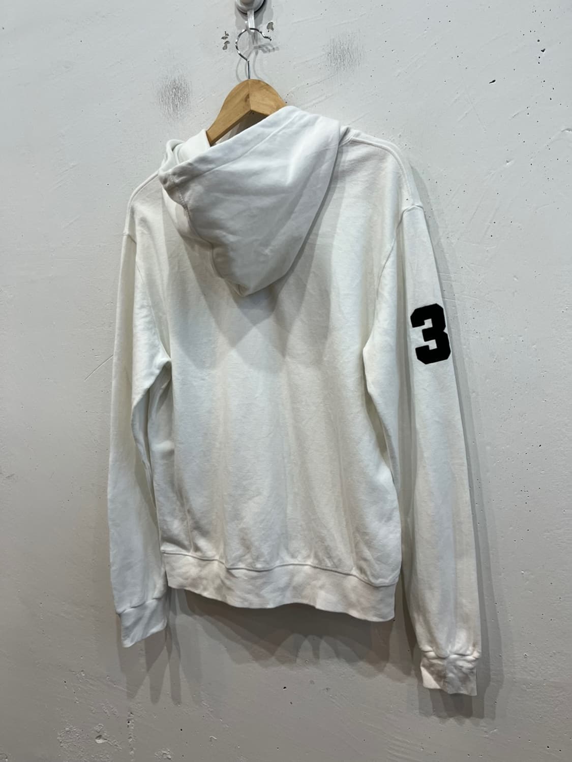 90s 폴로랄프로렌 빅포니 화이트 후드 M 상품이미지2