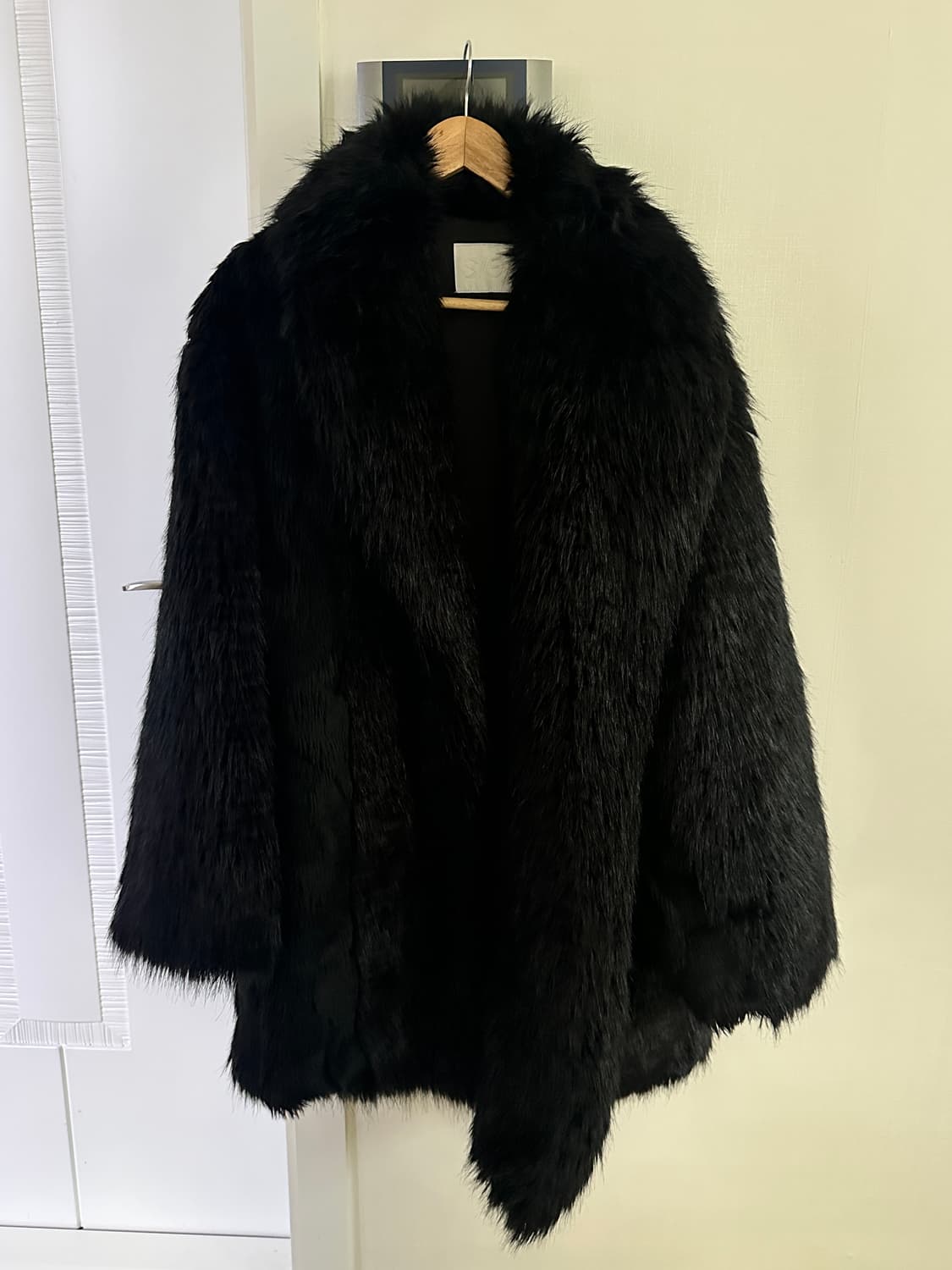 에스이오 seo 프렌치 폭스 퍼코트 블랙 상품이미지2