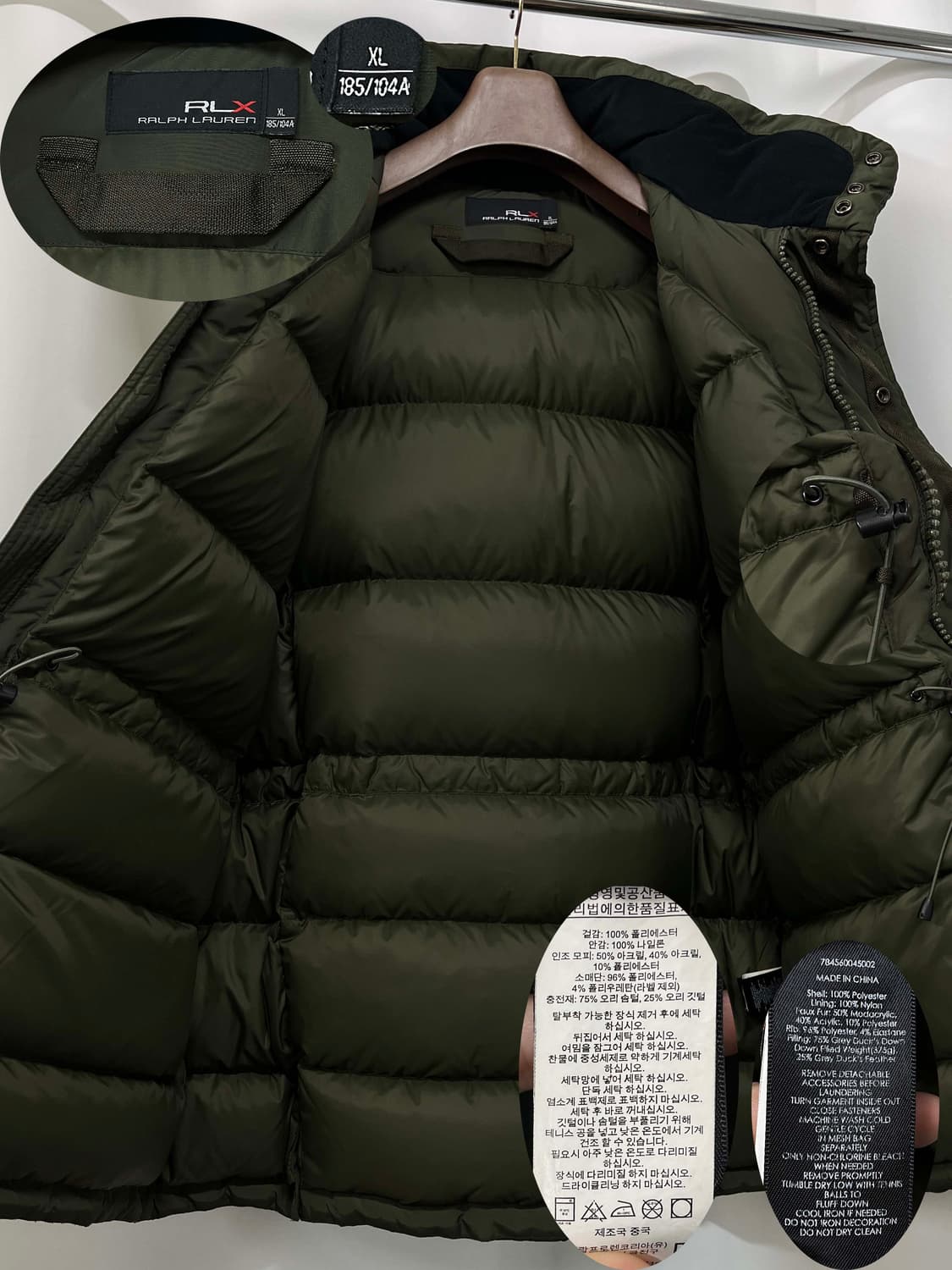 폴로 랄프로렌 올리브 콜드웨더 로버다운 자켓 상품이미지3