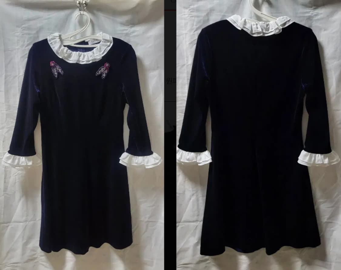 산드로 KATE 벨벳 미니원피스 1사이즈 44 상품이미지1