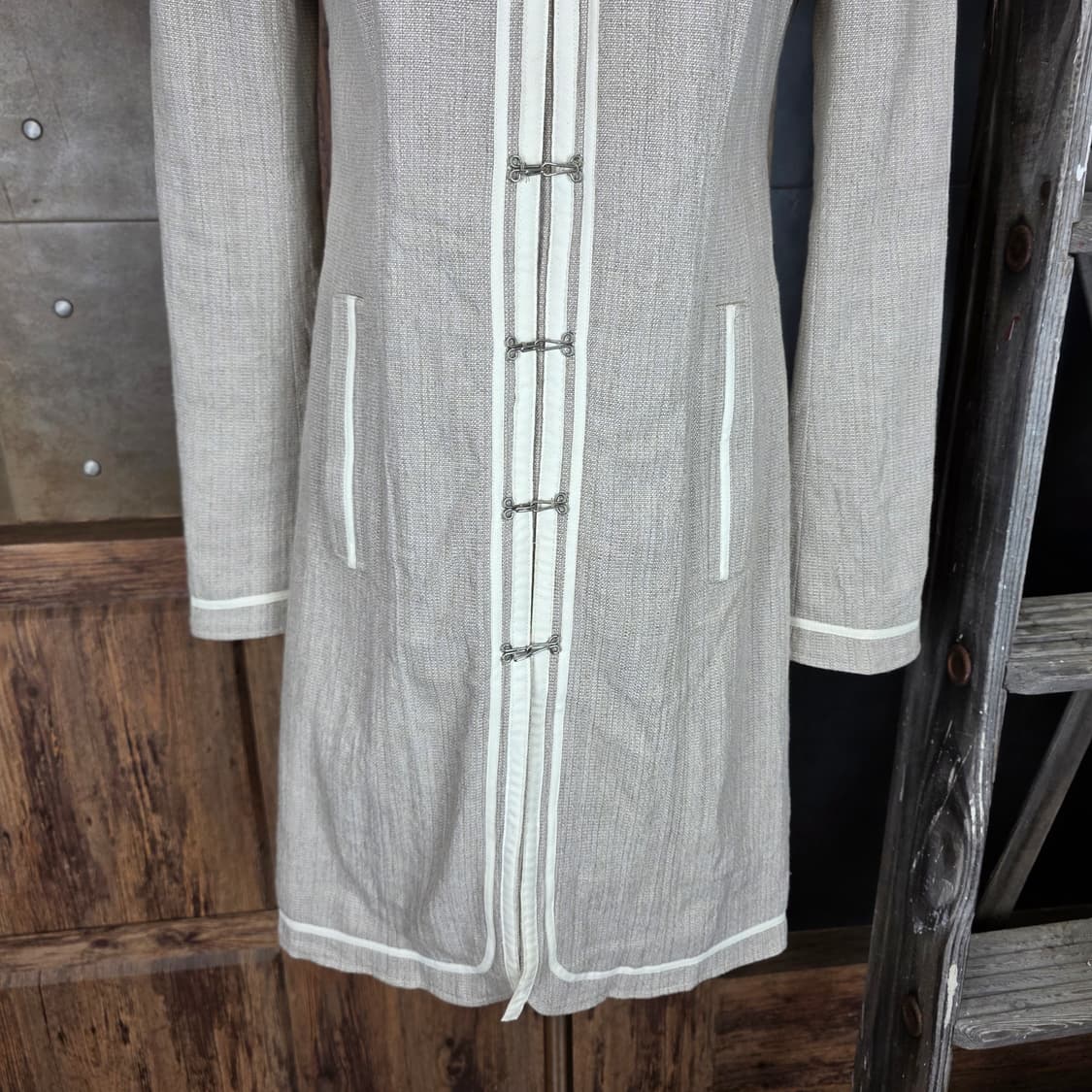 theory 린넨 오리엔탈 롱자켓 상품이미지4