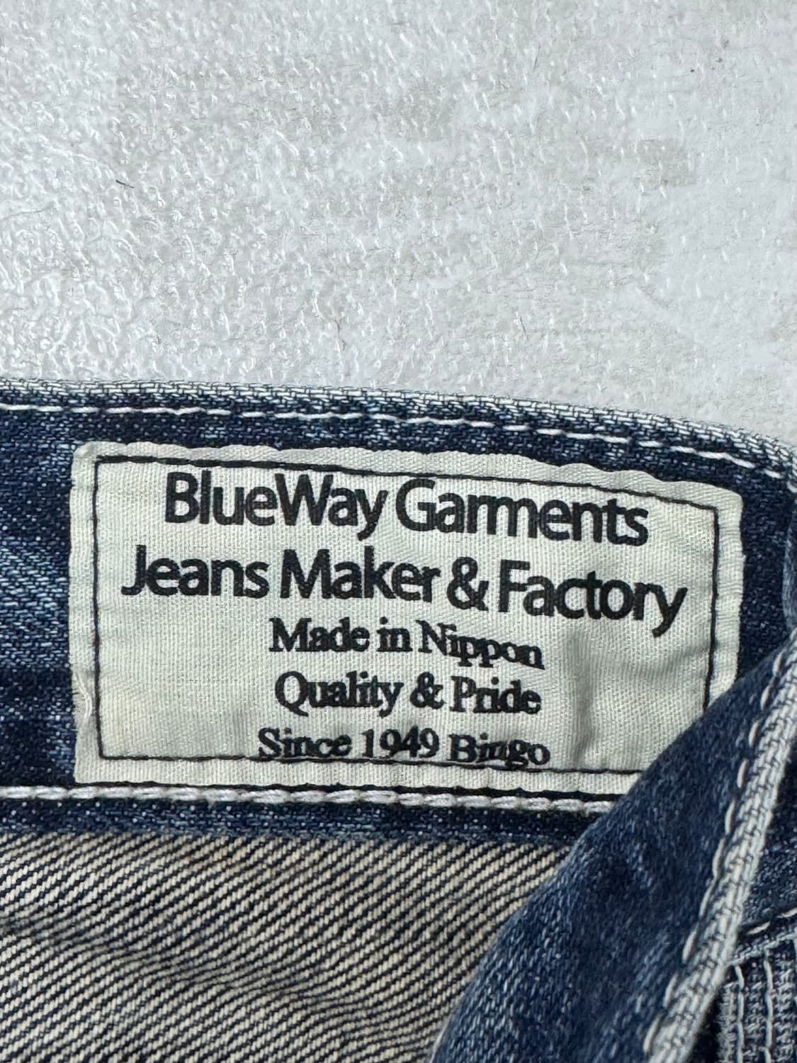 •BlueWay 블루웨이 일본제 워싱 디스트로이드 데님 상품이미지4