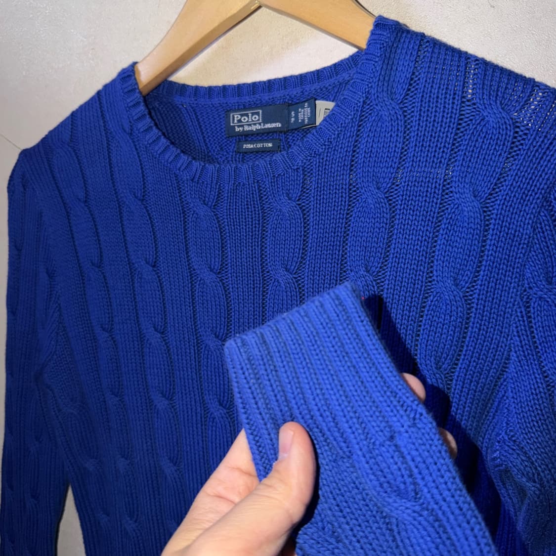 폴로 랄프로렌 케이블 니트 코튼 스웨터 S (55정도) 상품이미지9