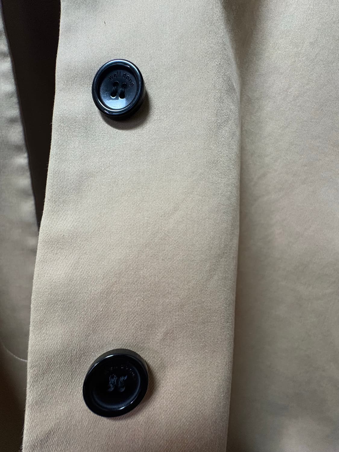 We11done 웰던 트렌치 코트 베이지 / os 상품이미지5