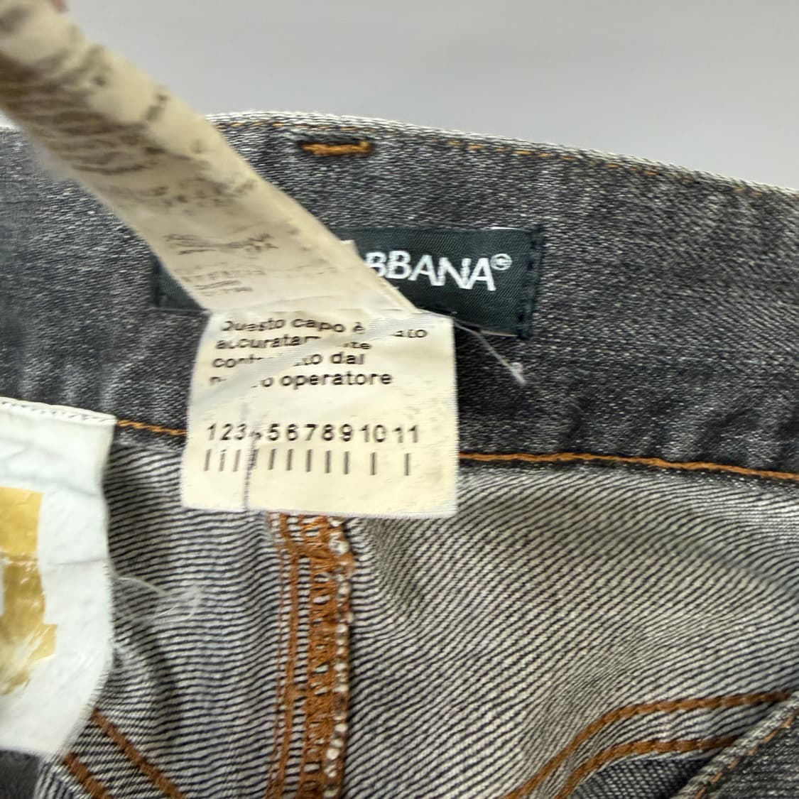 (29) 돌체앤가바나 14골드 워싱 흑청 데님팬츠 상품이미지6