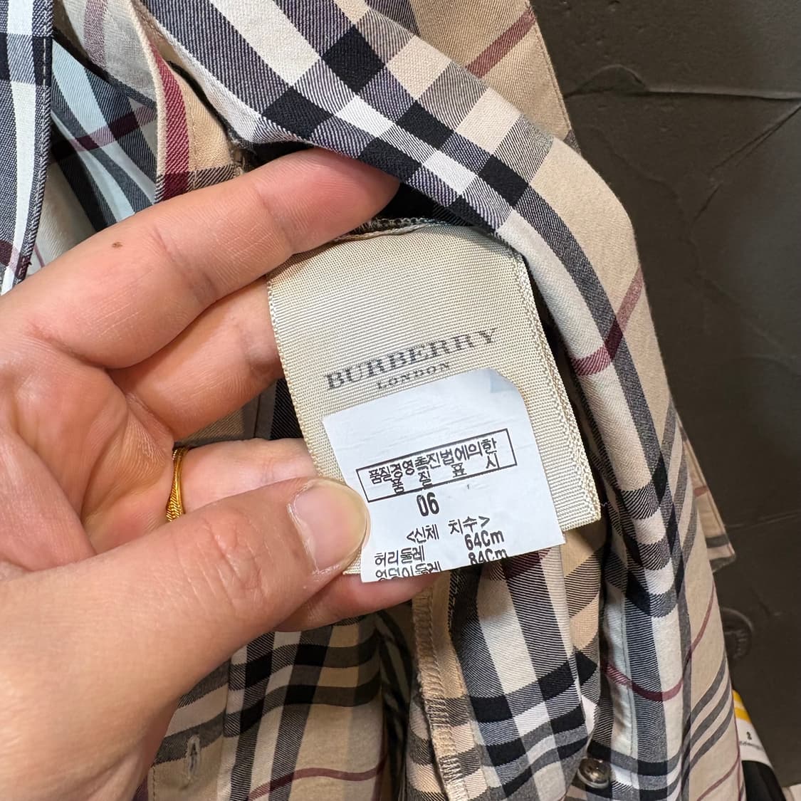 [4] BURBERRY 버버리 체크 원피스  상품이미지5