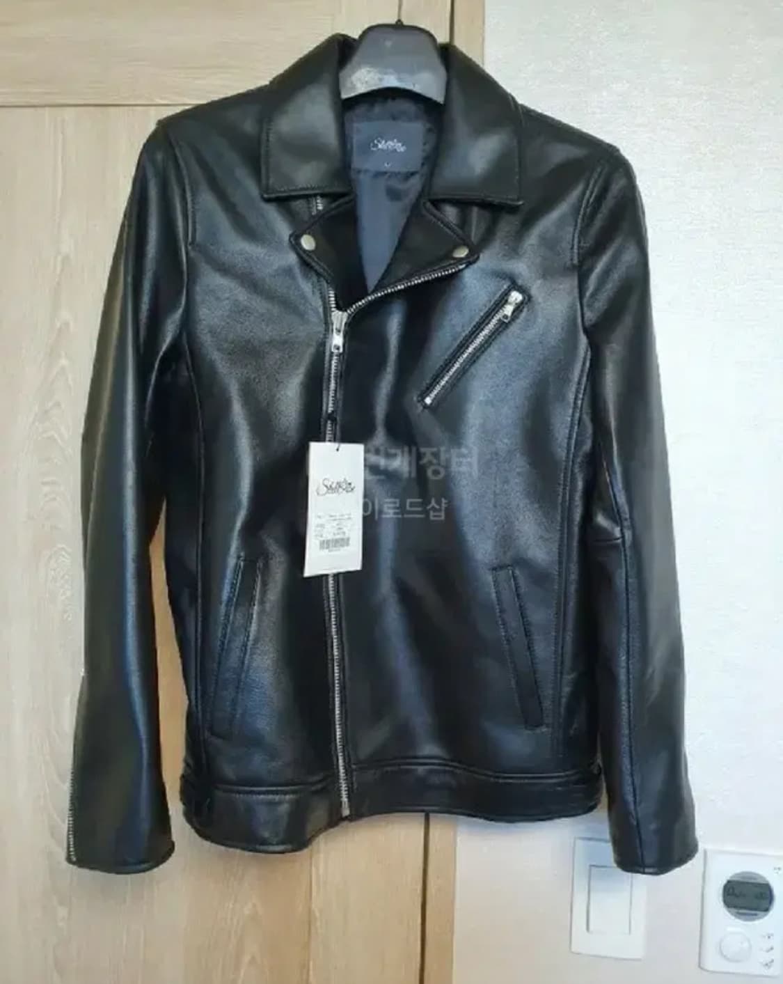 스텔라비 리얼 램스킨 레더 라이더 자켓 L사이즈 탭채새제품 상품이미지2