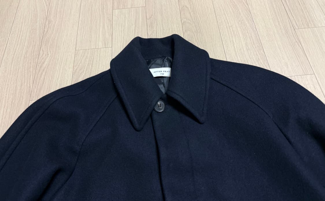 애프터프레이(AFTER PRAY) 발마칸 코트 네이비 L 상품이미지2