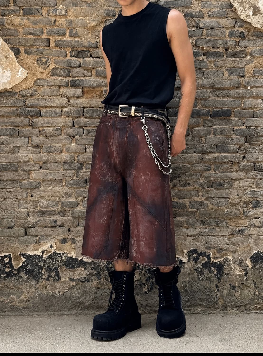 Vintage Rust Coated half pants  상품이미지9