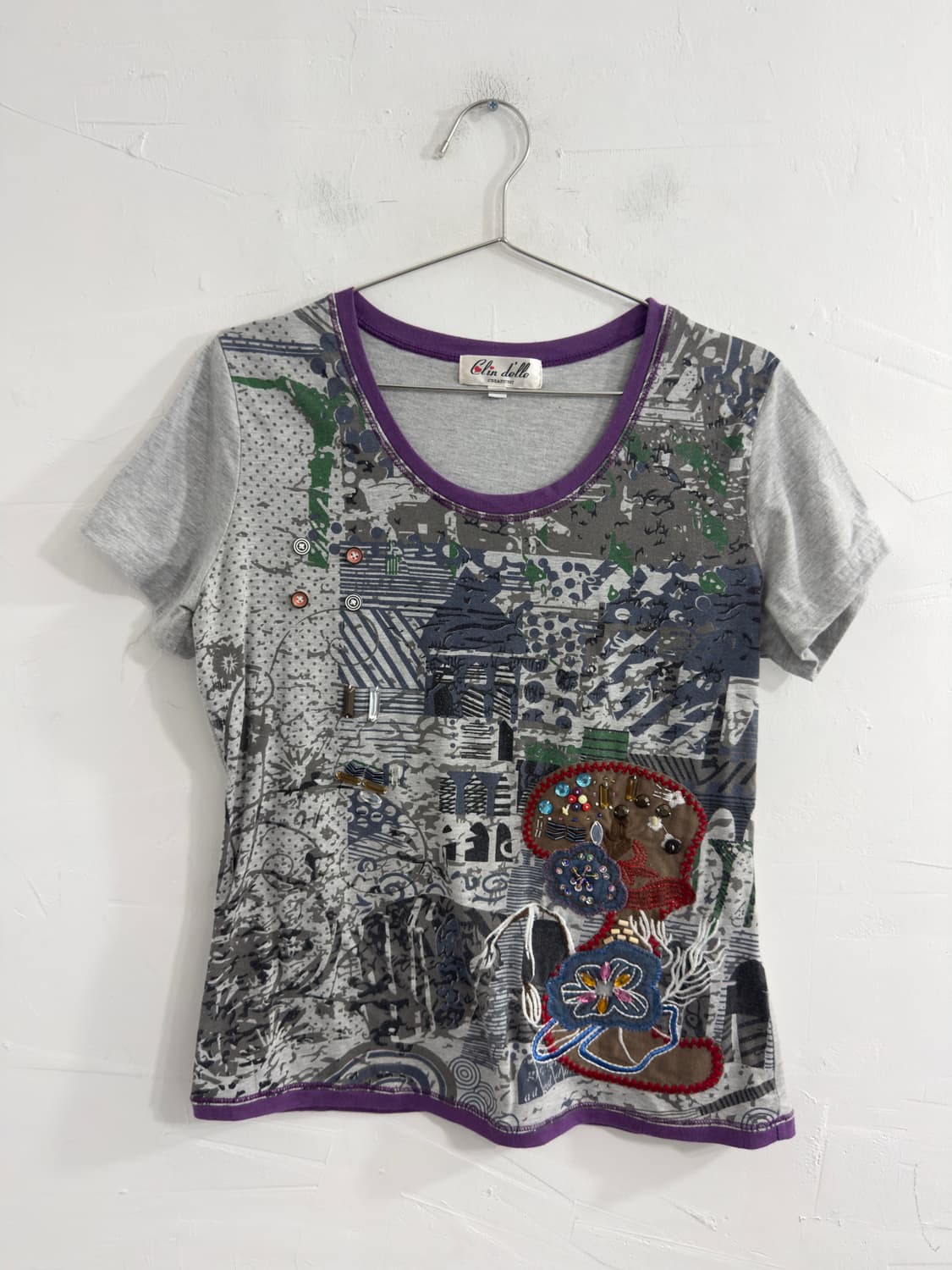 clin delle printing top 상품이미지1