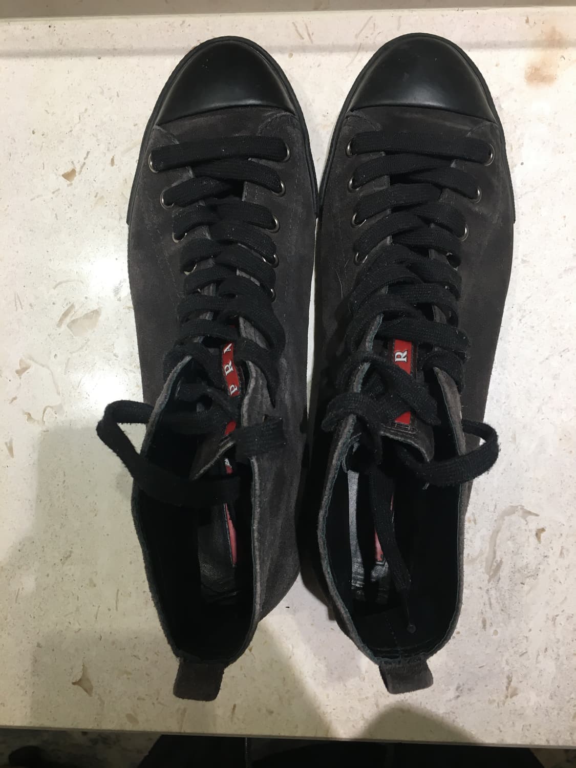 프라다 스포츠 스웨이드 하이탑 상품이미지5