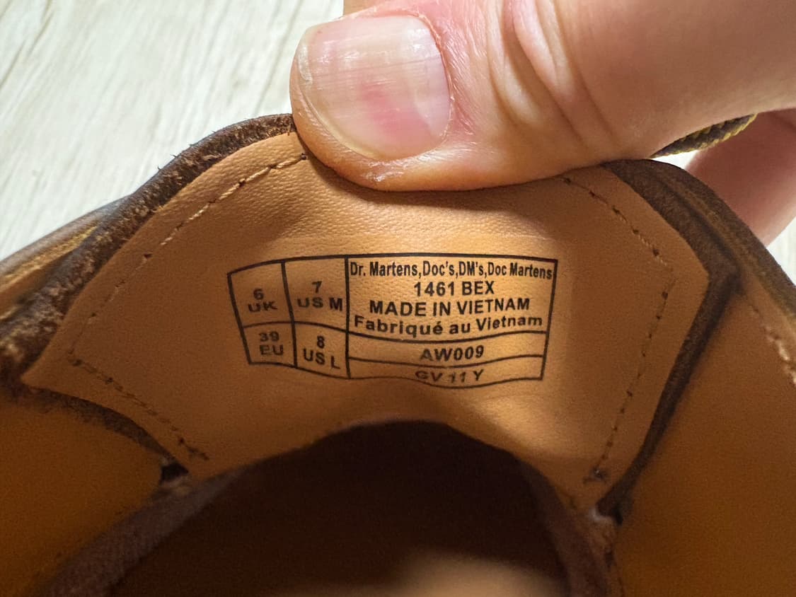 닥터마틴 1461 3홀 크레이지홀스 벡스 250 상품이미지7