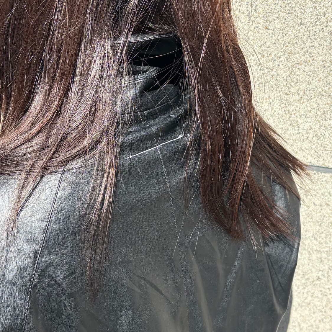 margiela mm6 faux leather wrap jacket 상품이미지6