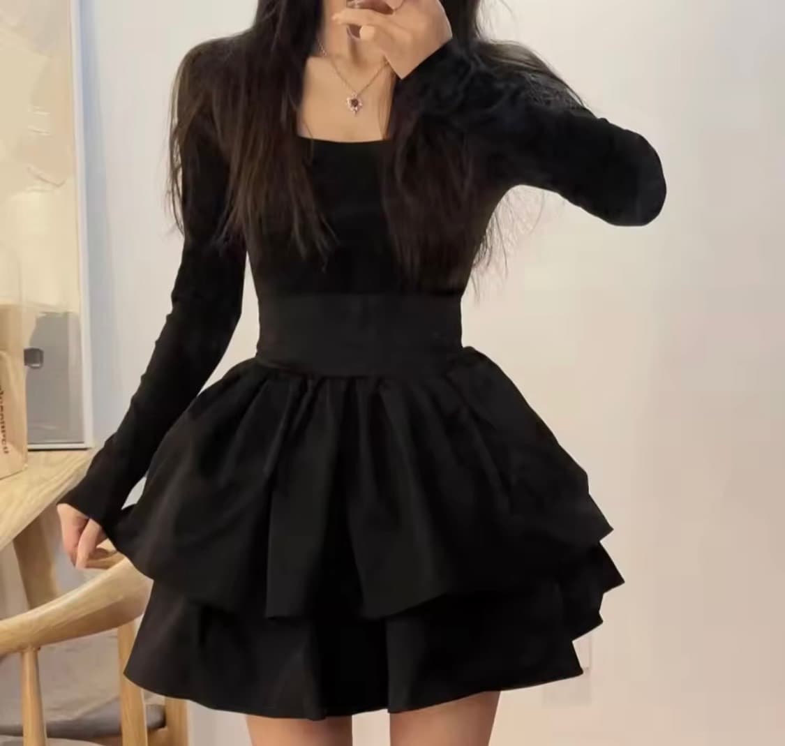 블랙 캉캉 원피스 S사이즈 새제품 상품이미지3