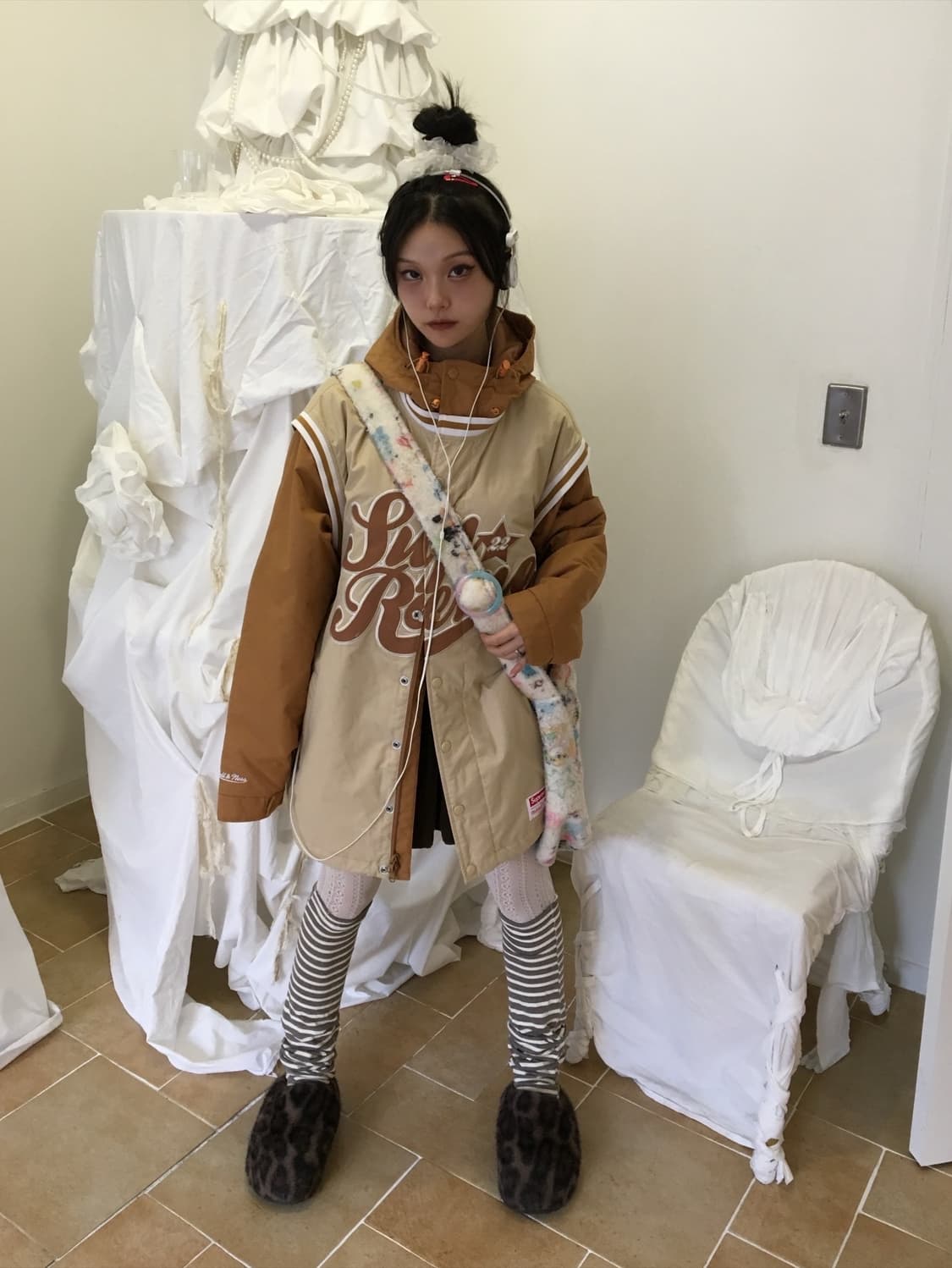 슈프림 미첼앤네스 후드패딩 상품이미지8