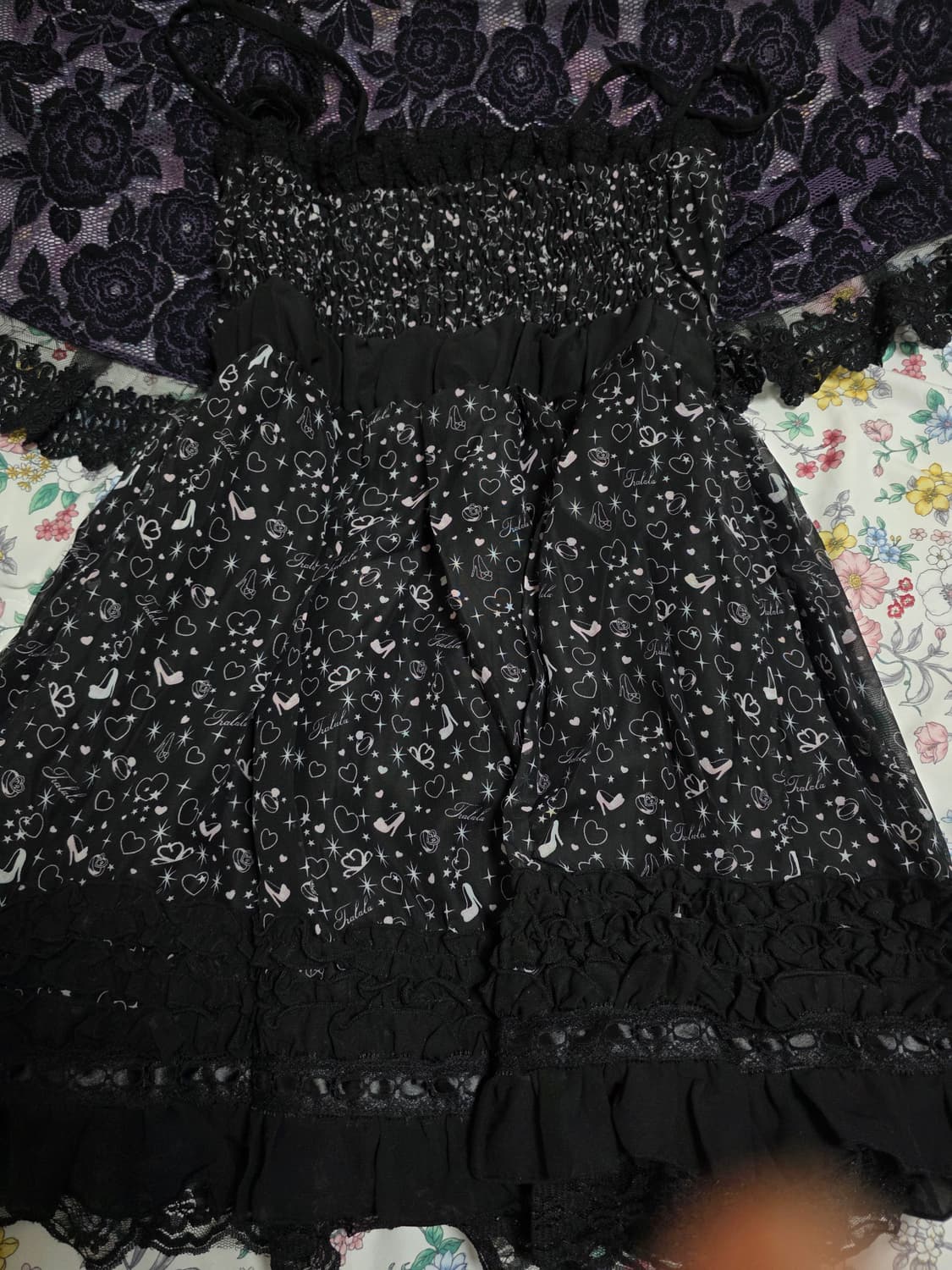 TRALALA 트랄라라 고전 빅리본 리즈리사 프릴레이스원피스 상품이미지5