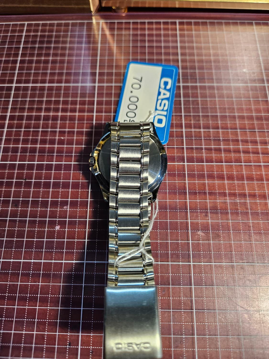 카시오 엔틱 검판 메탈 시계 미사용 새제품 상품이미지4