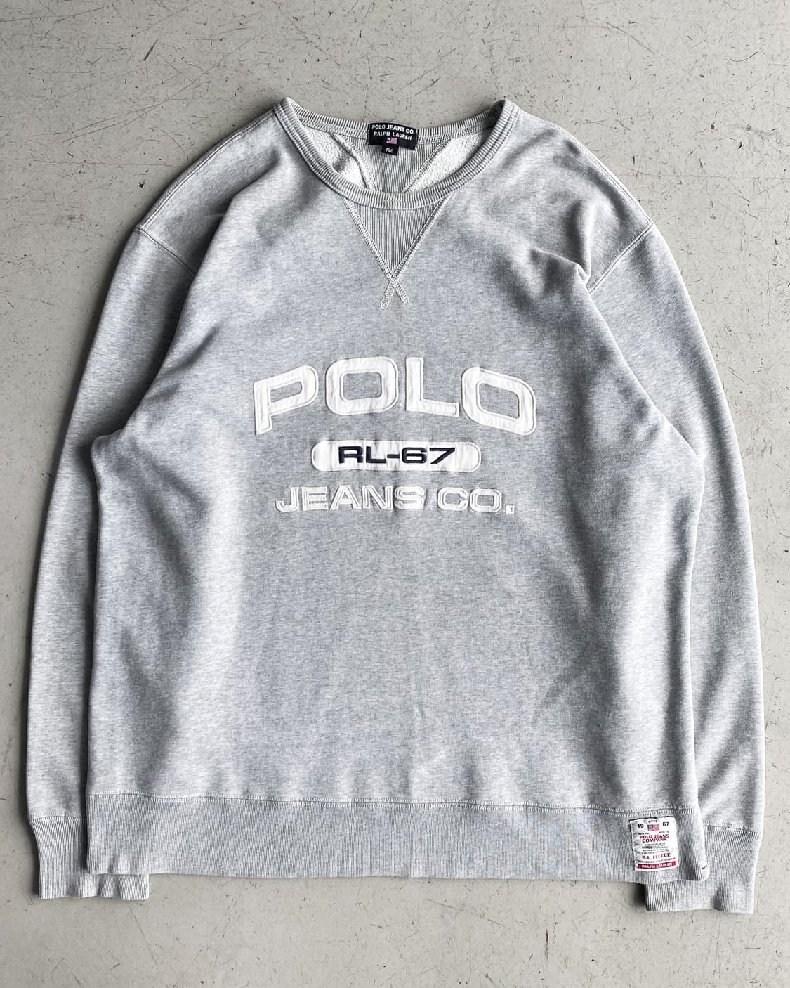 폴로 진스 컴퍼니 RL-67 아치로고 크루넥 스웻셔츠  상품이미지2
