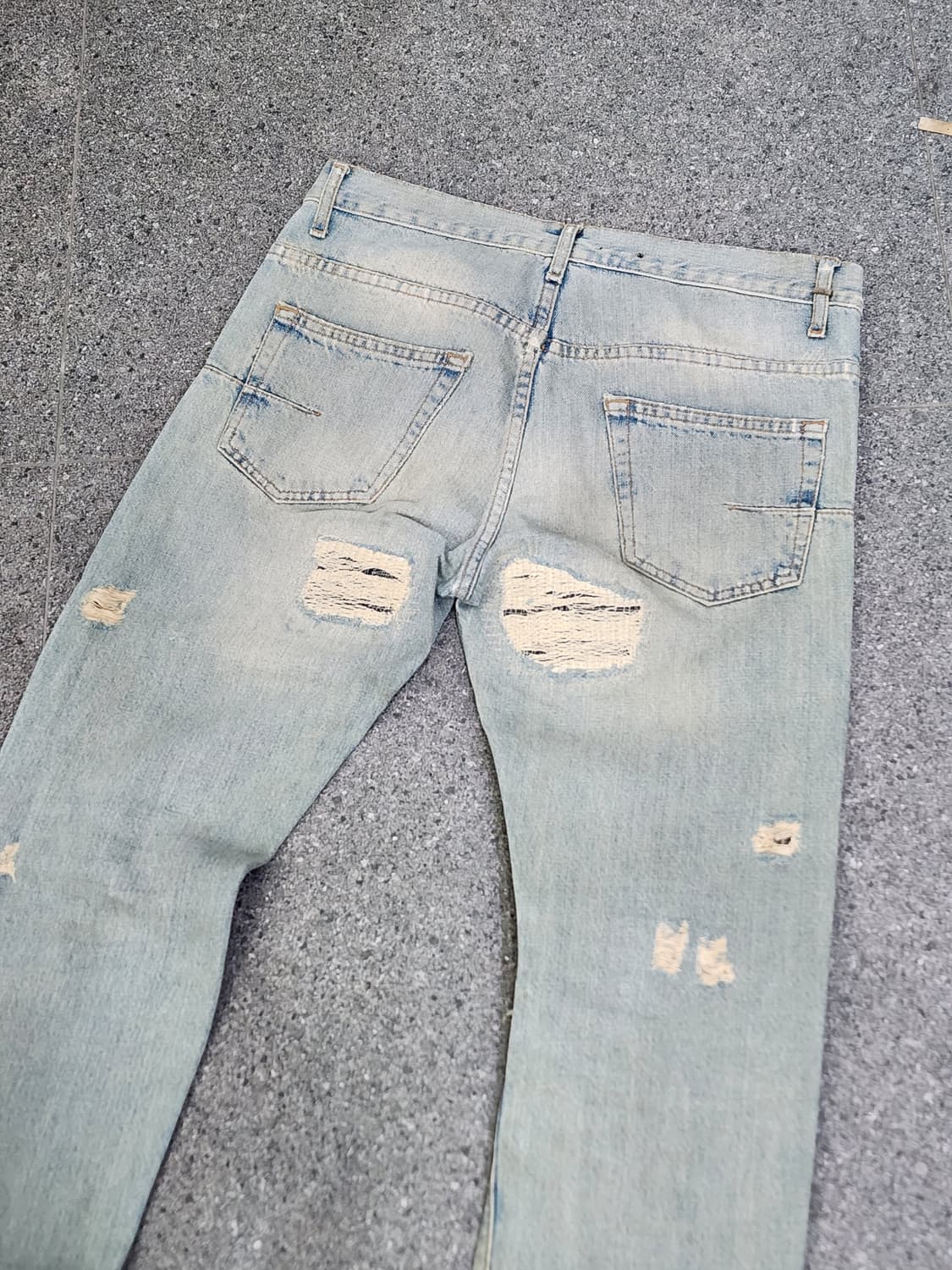 디올옴므 06SS 크래쉬 리페어 데님 상품이미지3