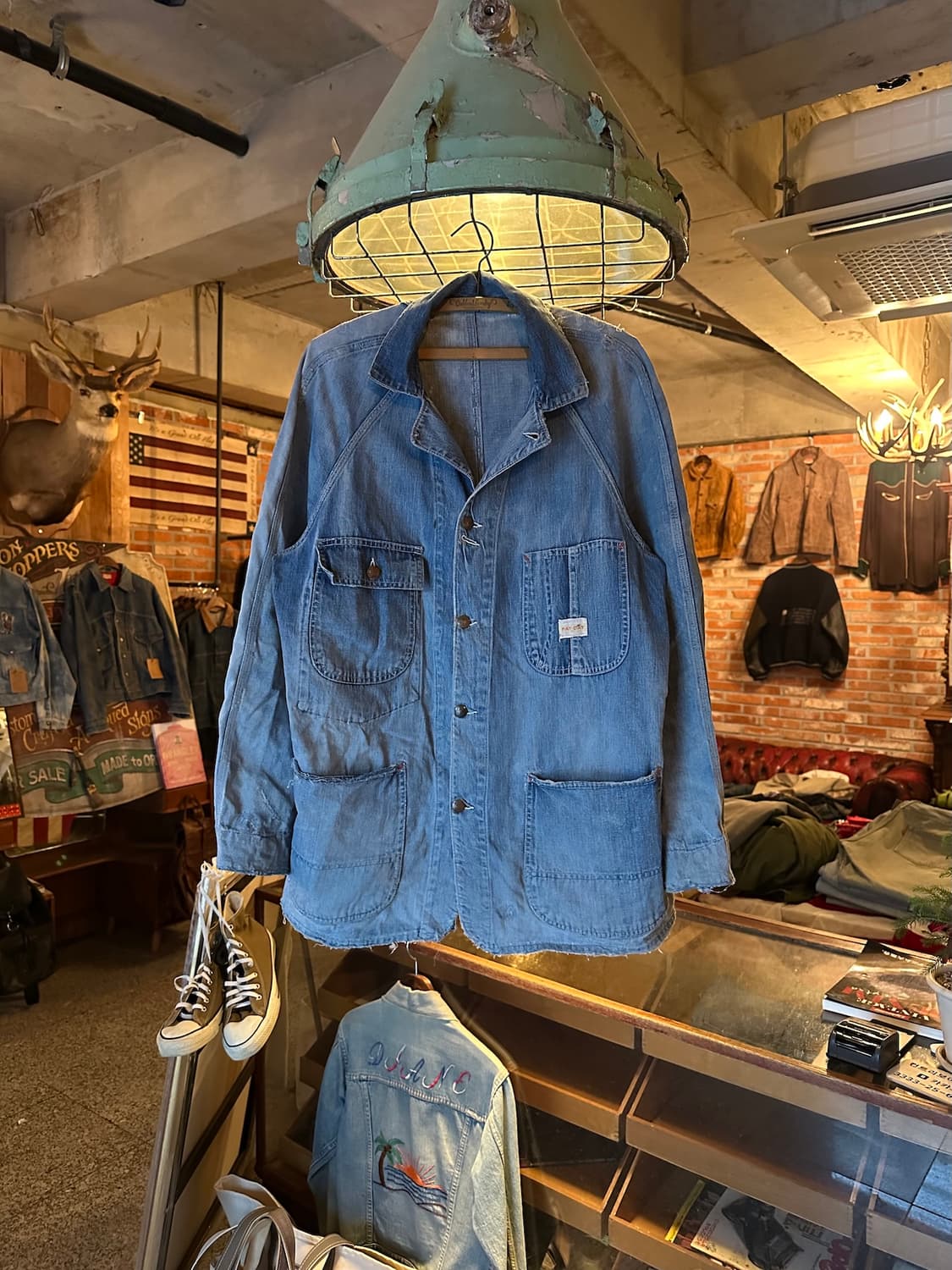 50s USA 빈티지 JC Penney Pay Day 데님 커버올 자켓 상품이미지1