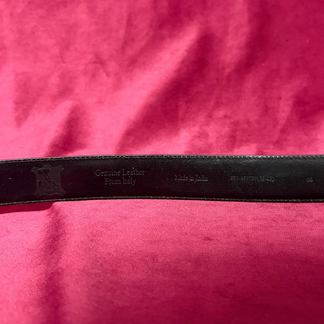 이탈리안 블랙 레더 벨트 상품이미지6