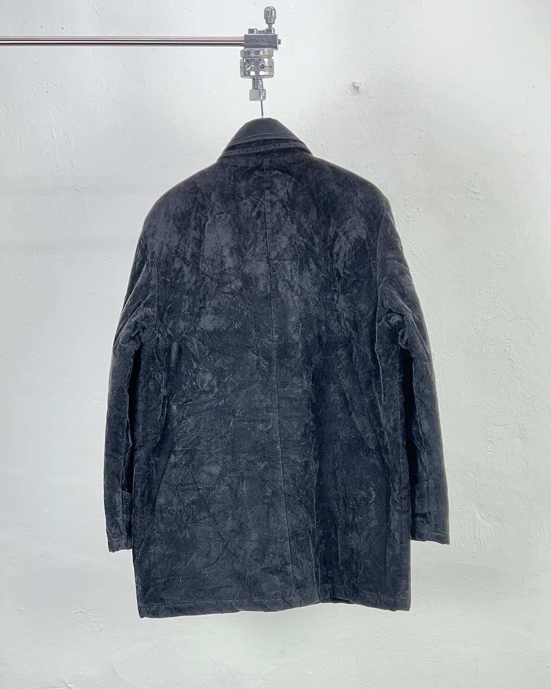 디젤 블랙 벨벳 스웨이드 도킹 헌티드 포켓 코트 자켓 상품이미지6