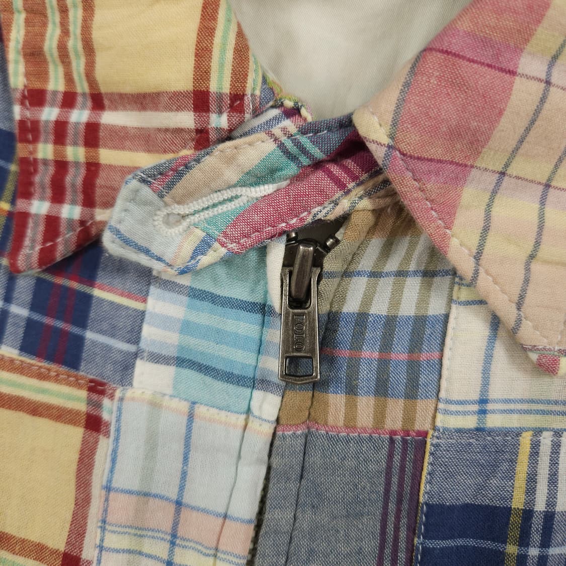 L(100) 폴로 랄프로렌 마드라스체크패치 헤링턴 자켓 상품이미지4