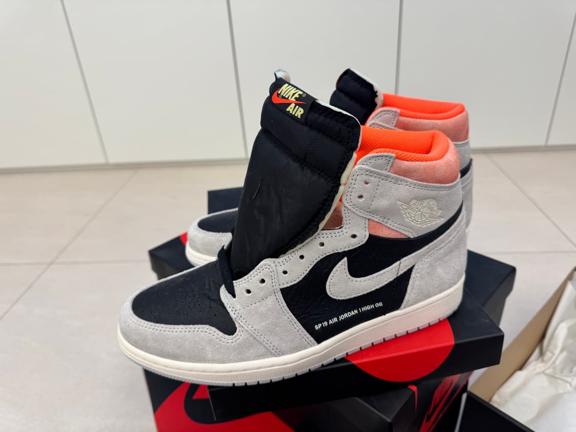 나이키 조던 1 레트로 하이 뉴트럴 그레이 하이퍼 크림 285 상품이미지5