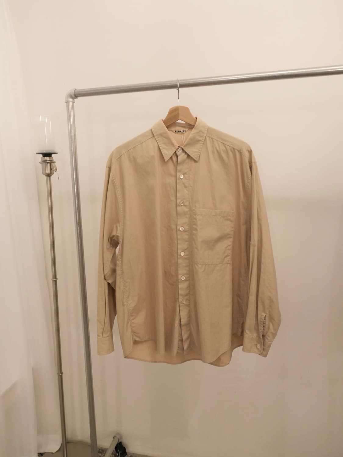 오라리 워시드 핑스 트윌 셔츠 상품이미지1