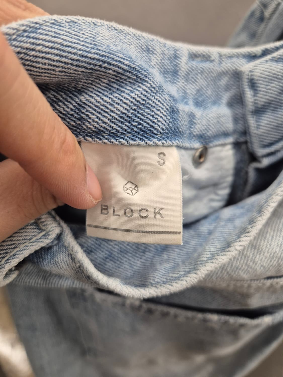 BLOCK 디스트로이드 데님 연청 S 상품이미지4