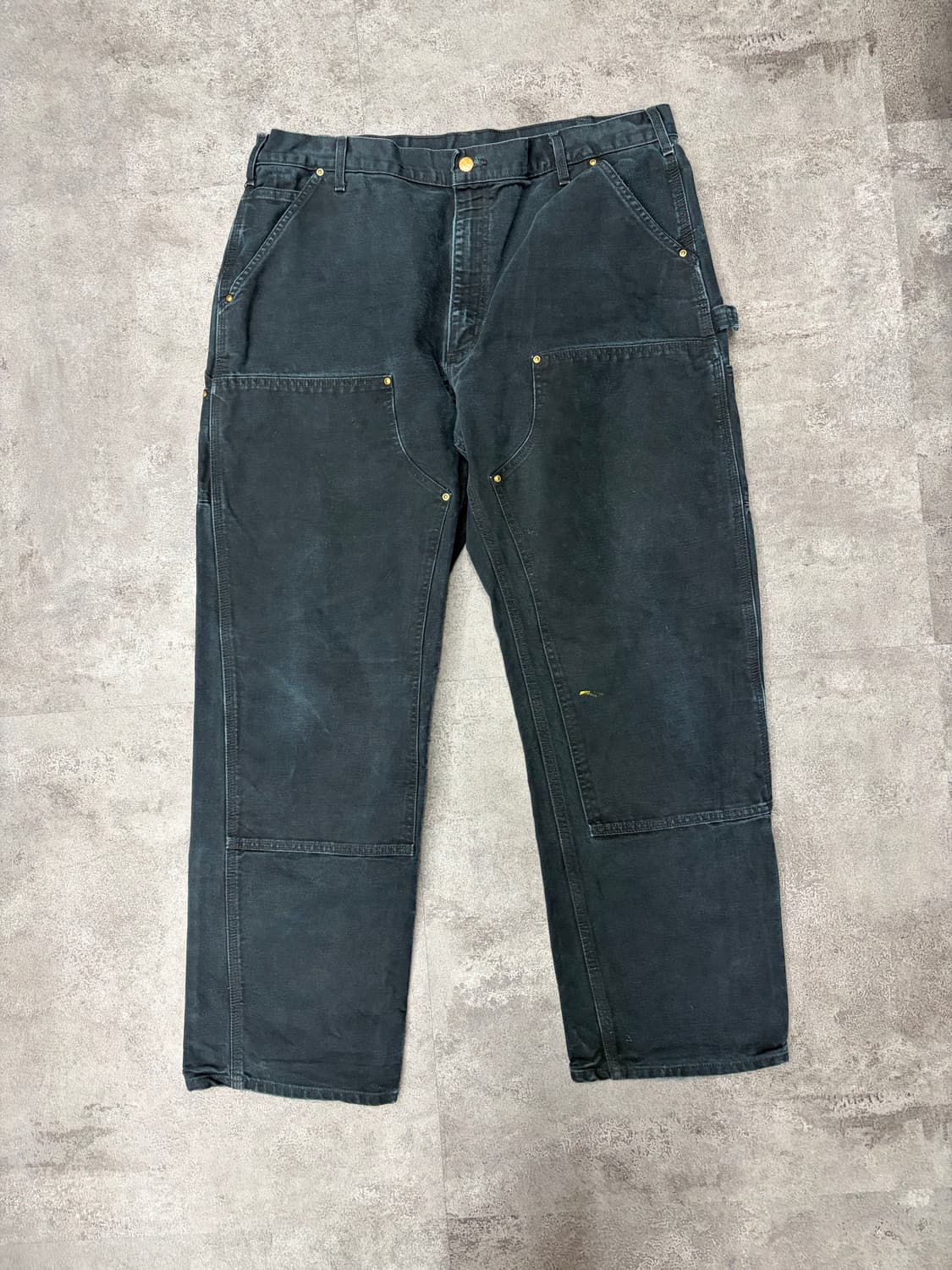 칼하트 더블니 blk 블랙 워크 팬츠 상품이미지1