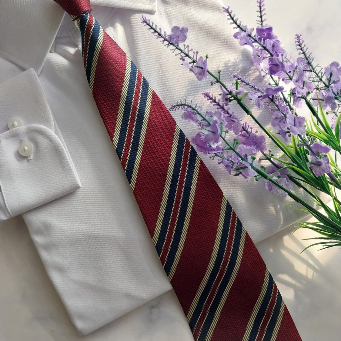 프랑코 페렐리 실크 스트라이프 넥타이 9.5cm A+등급 K1284
 상품이미지7