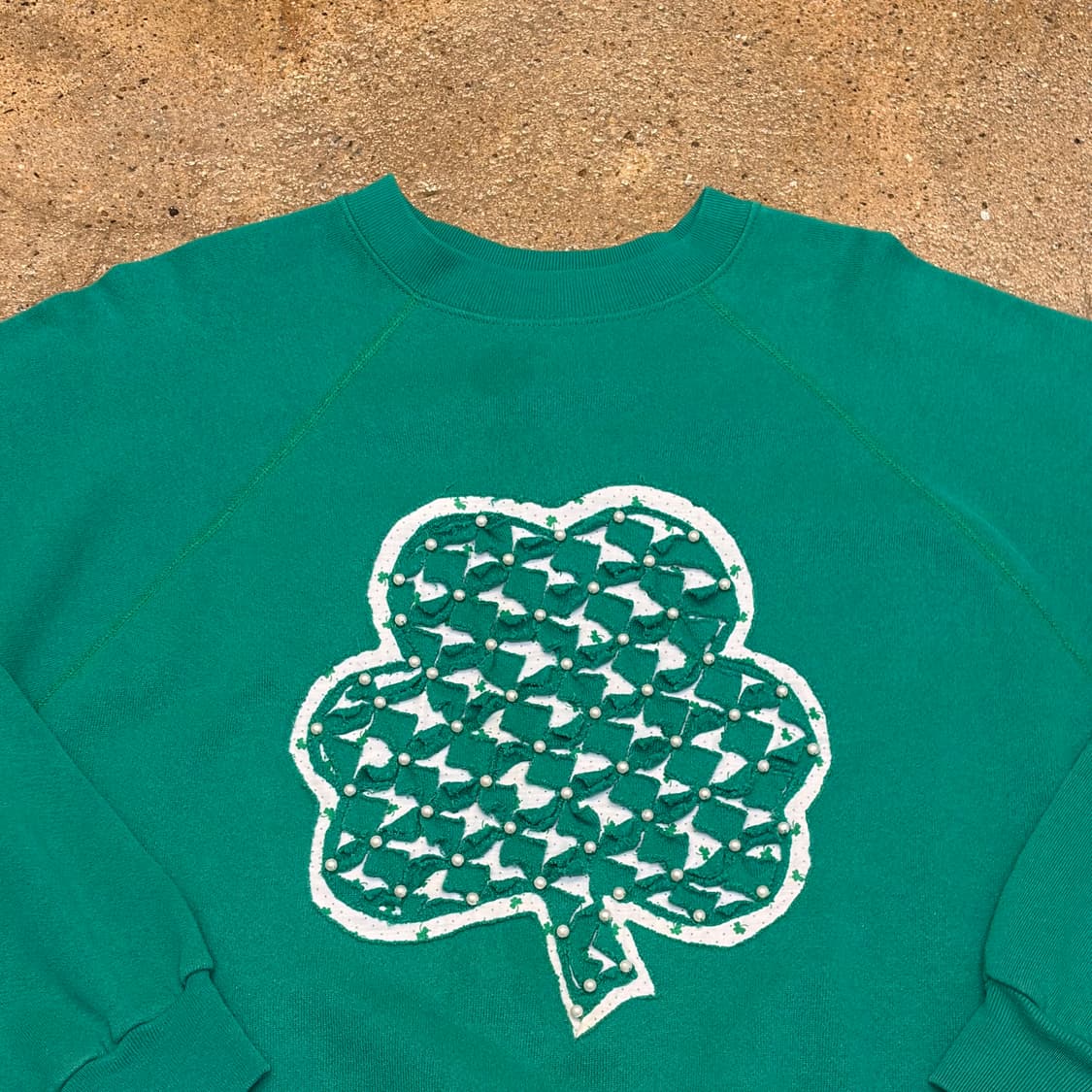 90s Made in USA 미국 빈티지 커스텀 클로버 맨투맨 상품이미지2