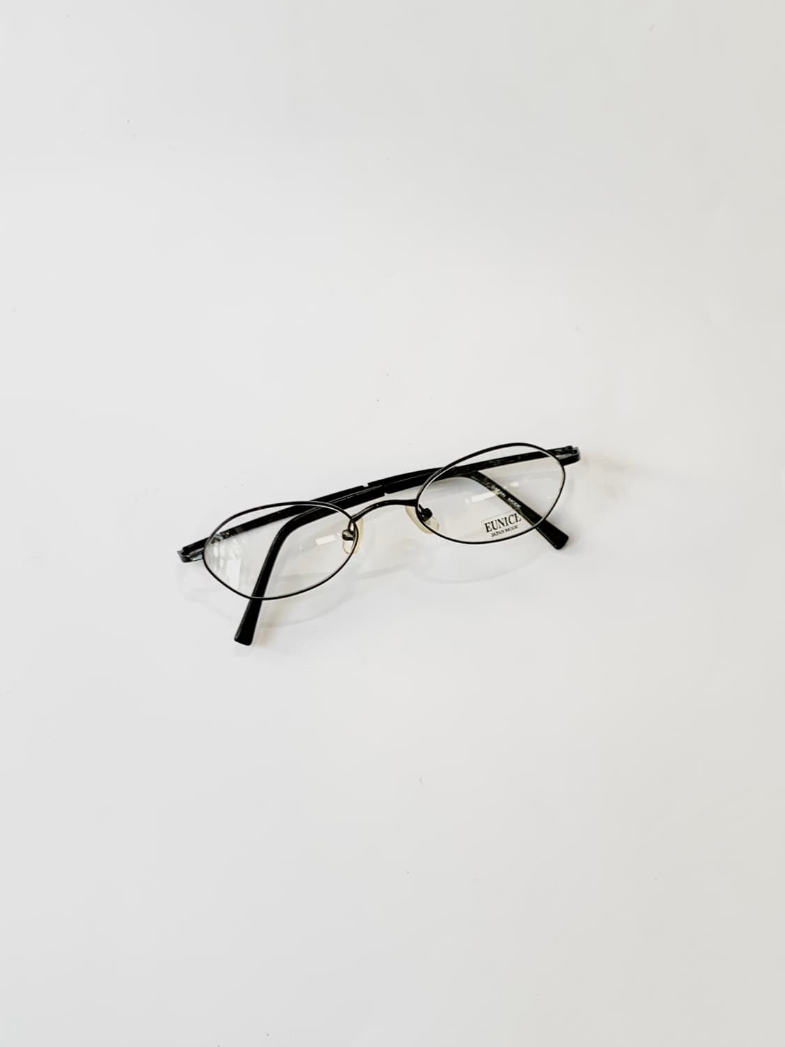 [픽키-658] 👍🏻블랙 오벌 메탈 안경 얇은 라운드 메탈 japan 상품이미지4