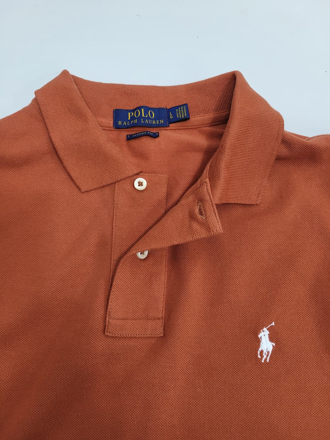 POLO 폴로 랄프로렌 화이트 포니 클레식핏 카라 티셔츠  / 남 L
 상품이미지7