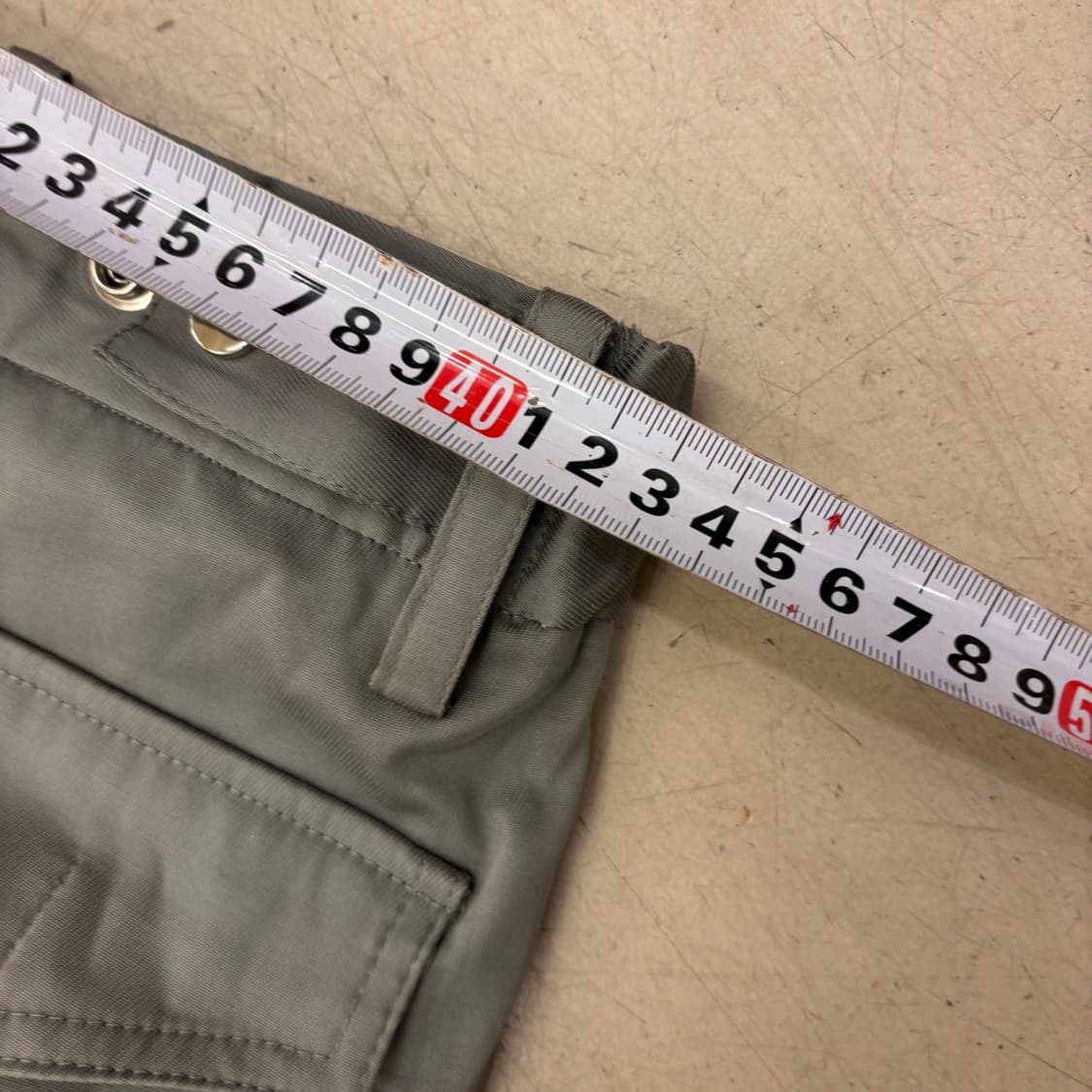 빈티지 올리브 카고 스냅 팬츠 상품이미지6