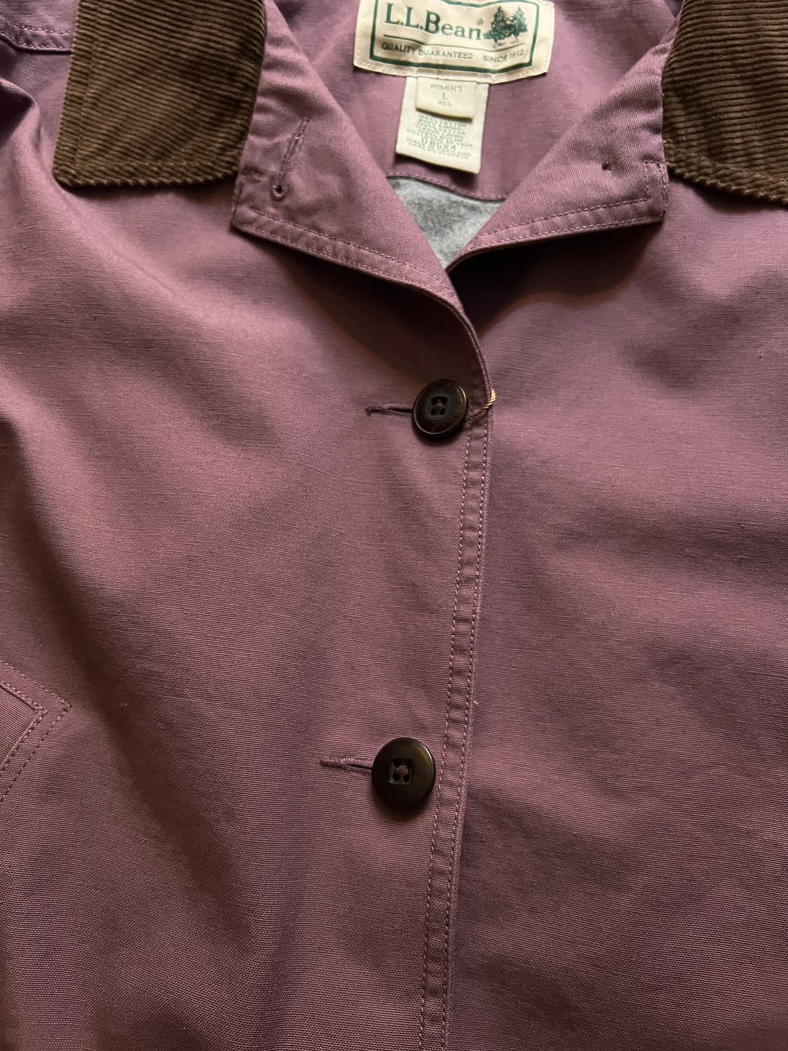 [L]L.L.Bean USA 엘엘빈 플럼 캔버스 헌팅 자켓 상품이미지3