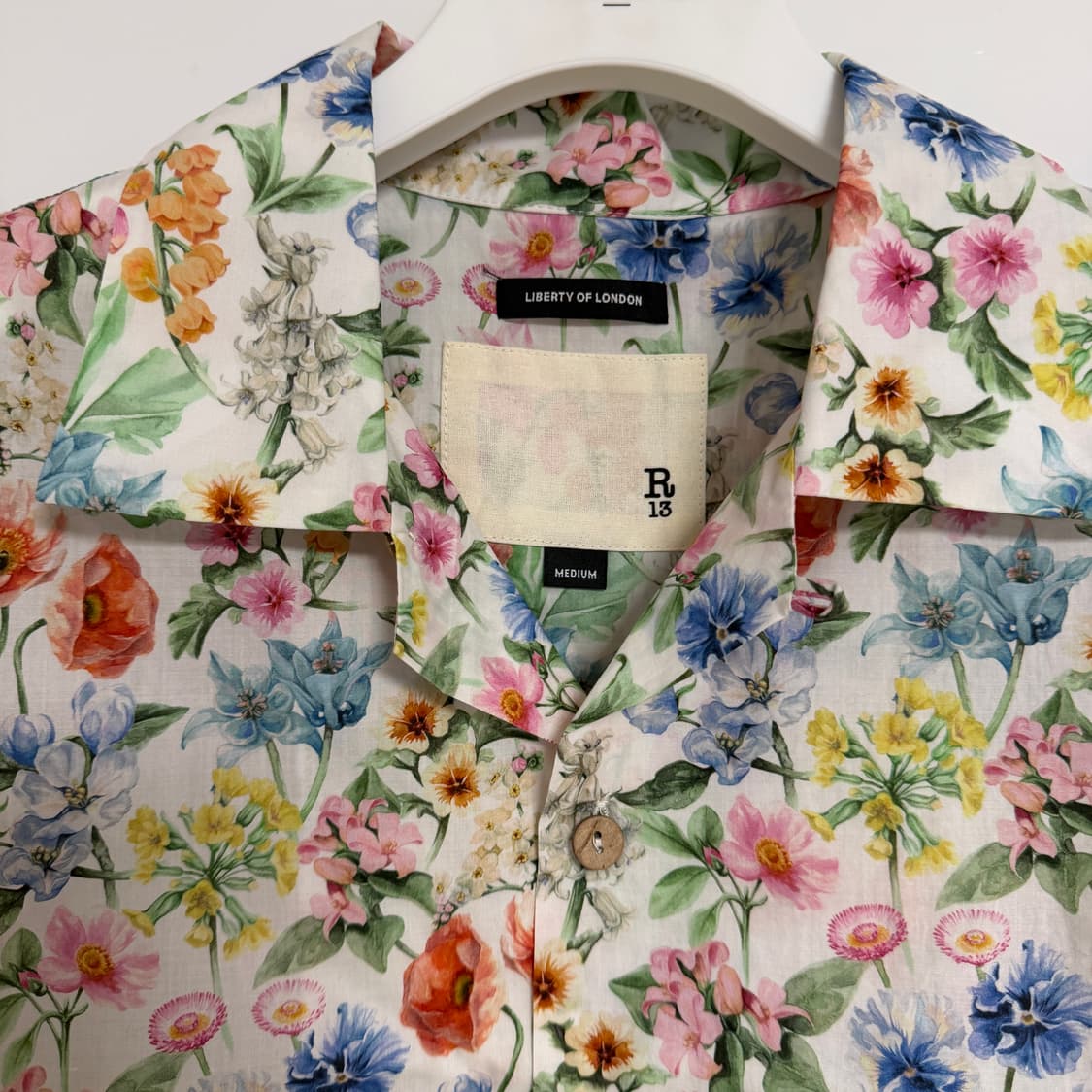 🏷️r13 알써틴 플로랄 크롭셔츠 상품이미지2