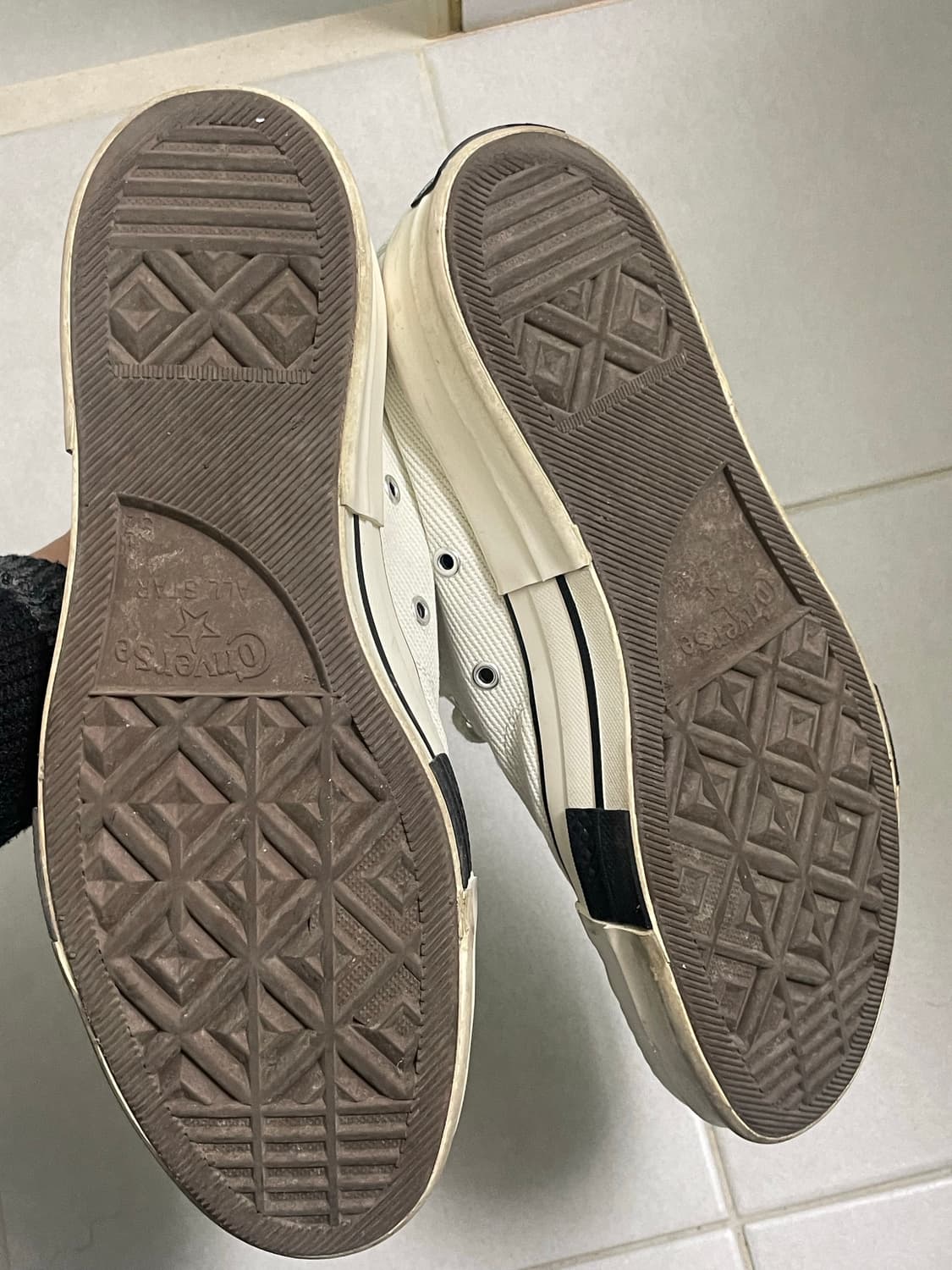 릭오웬스 다크쉐도우 컨버스 로우 화이트 상품이미지5