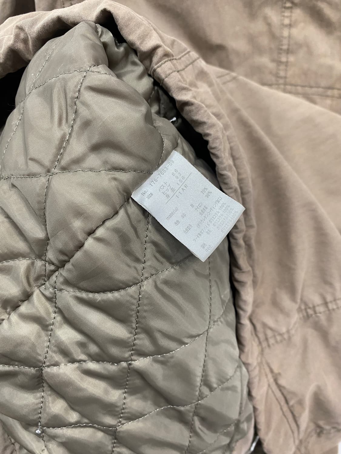 [LA SCENE] y2k 베이지 야상 후드 자켓 상품이미지10