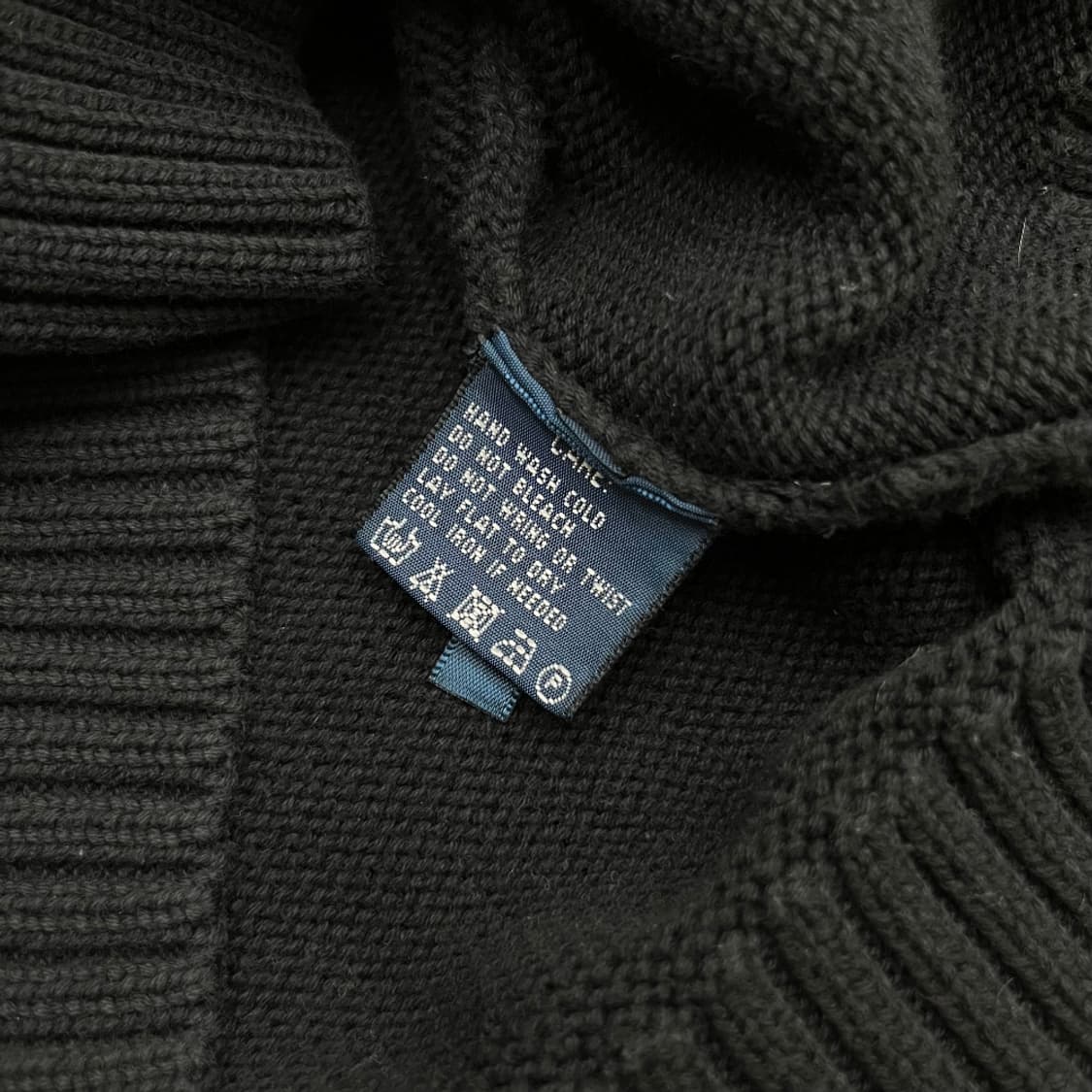 폴로 랄프로렌 레드포니 블랙 니트집업 M 상품이미지6