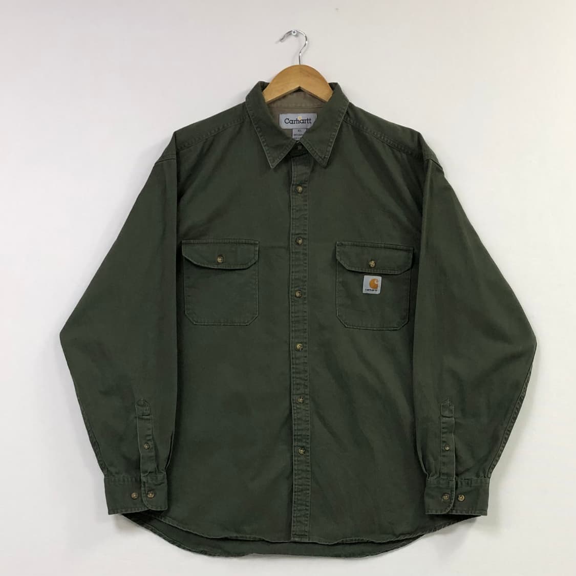 Xxl 칼하트 카키 워크 셔츠 상품이미지2