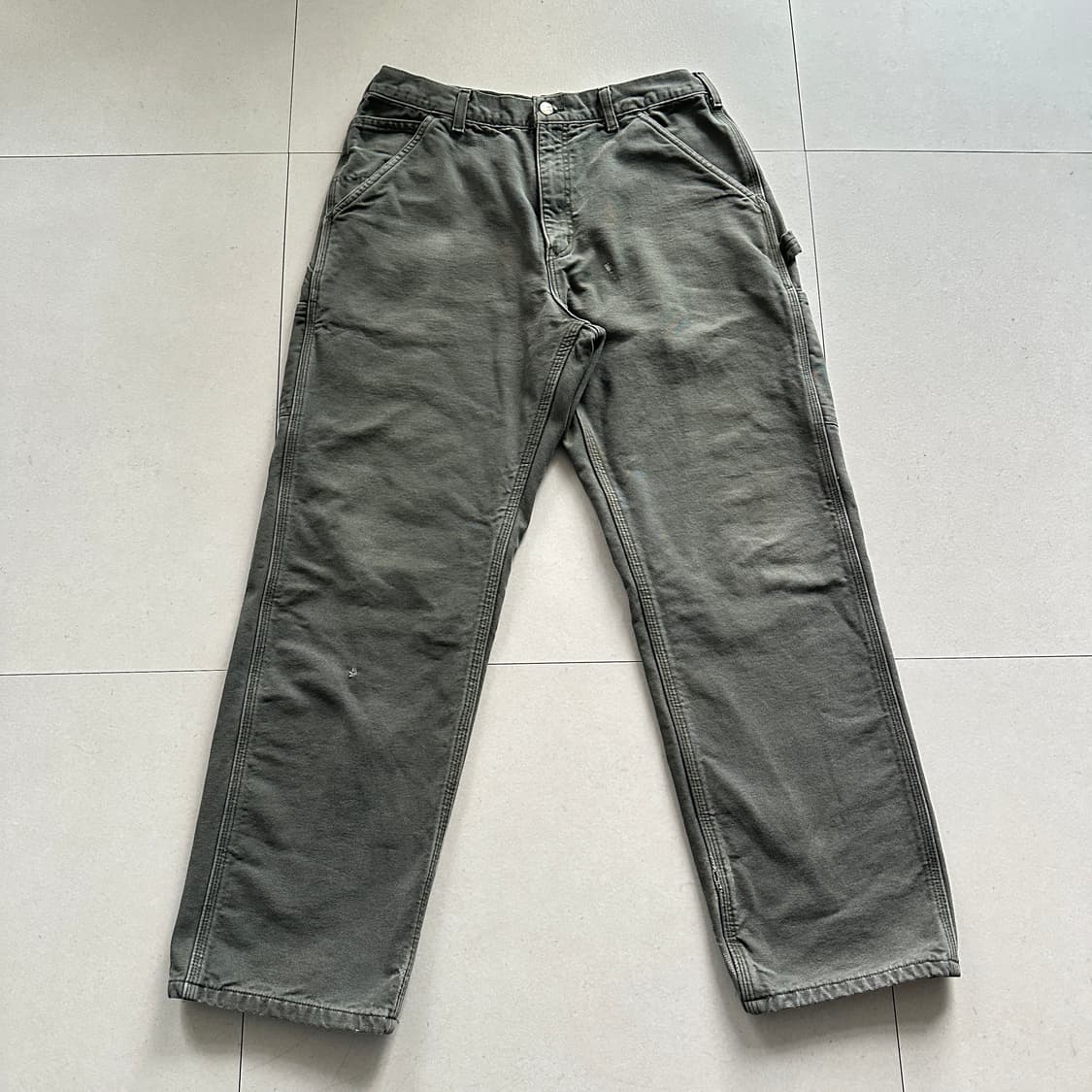 칼하트 B111 MOS 그린 워크팬츠 33x30  상품이미지1