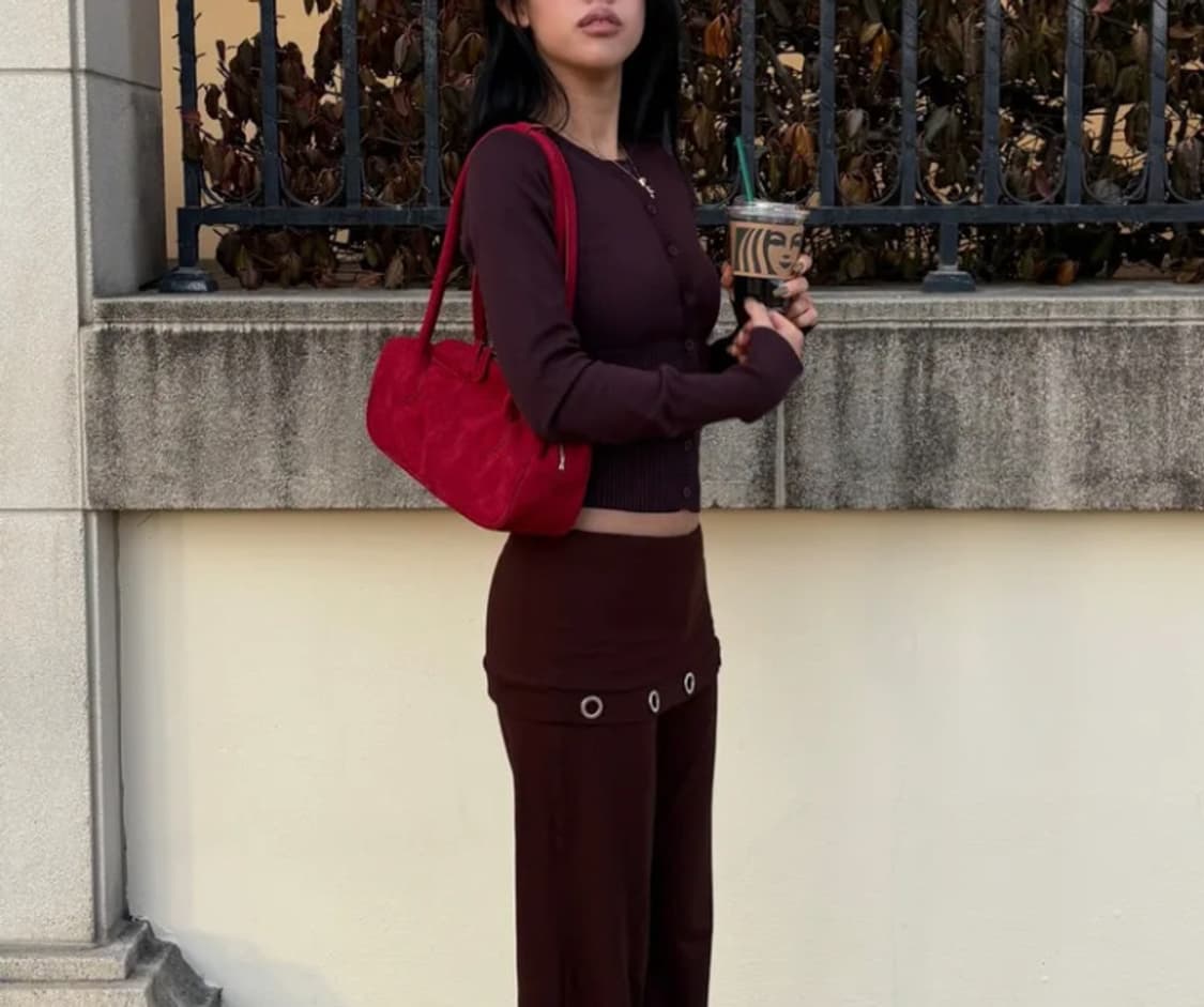 랏츠유 스웨이드 숄더백 상품이미지2