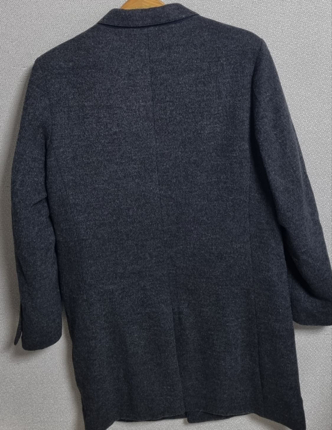 L ) 커버낫 울/알파카 다크그레이 코트 상품이미지2