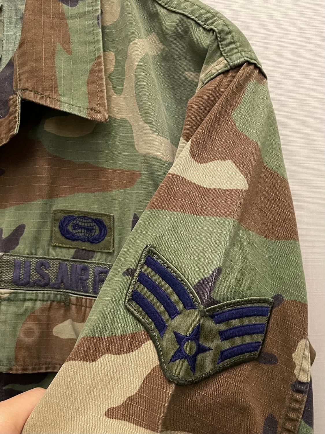 (M/R)90s US army 밀리터리 카모 우드랜드 BDU 셔츠 자켓 상품이미지5