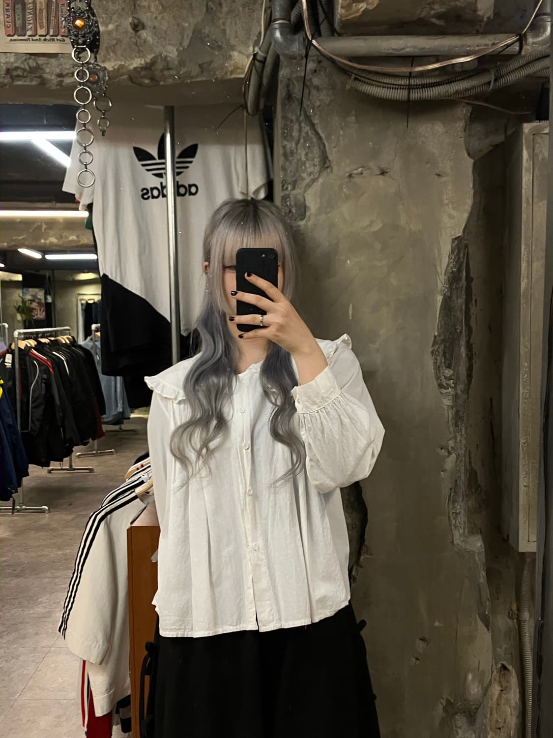 빈티지 레이스카라 블라우스 화이트   #csz2610 상품이미지2