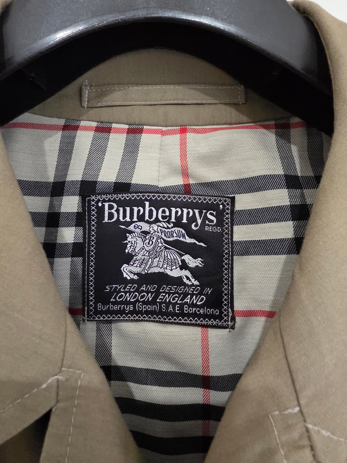 버버리 원패널 싱글 발마칸 코트 상품이미지3