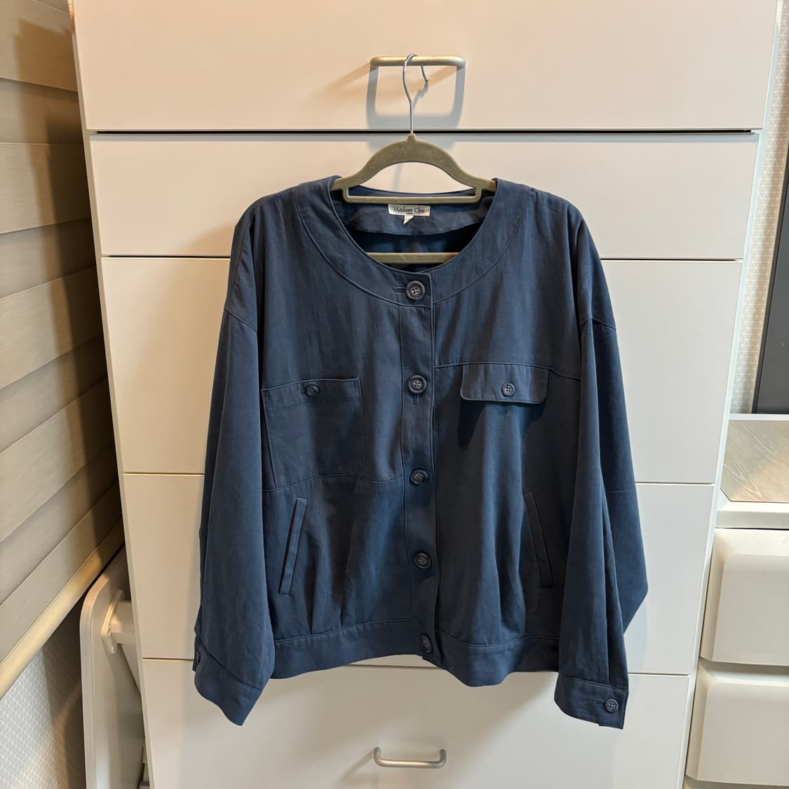 빈티지 미드나잇 블루 라운드넥 자켓 상품이미지2